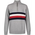Little Boys Signature Stripe Long Sleeve Quarter Zip Sweater