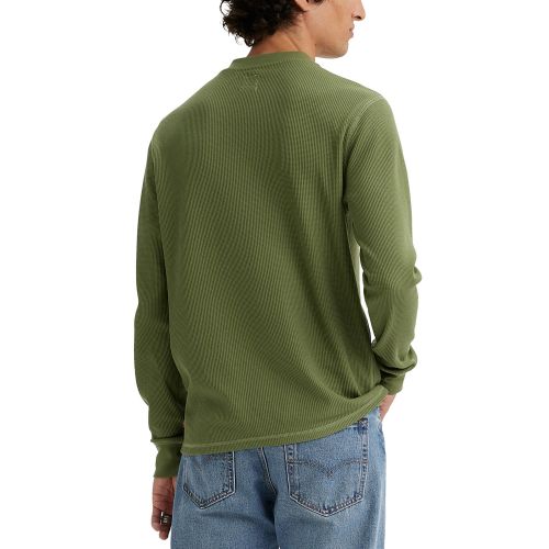 리바이스 Levis Mens Long-Sleeve Thermal Henley Shirt