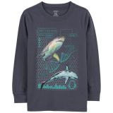 Big Boys Action Shark Jersey T-shirt