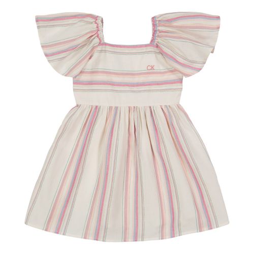  Little Girls Lurex Stripe Fit-and-Flare Dress