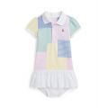 Baby Girls Patchwork Mesh Polo Dress