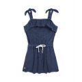 Toddler and Little Girls Ruffled Terry Cover-Up Swimsuit
