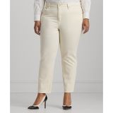 Plus Size Mid-Rise Tapered Ankle Jeans