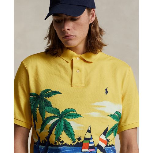 폴로 랄프로렌 Mens Classic-Fit Tropical Mesh Polo Shirt