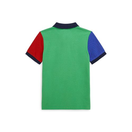 폴로 랄프로렌 Toddler and Little Boys Color-Blocked Ombre-Logo Mesh Polo Shirt