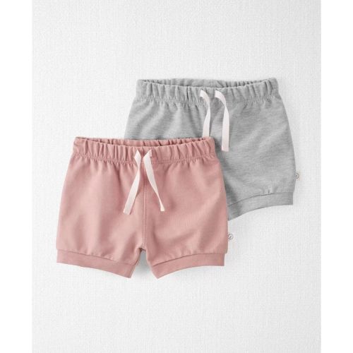 카터스 Baby Girls Organic Cotton Shorts Pack of 2