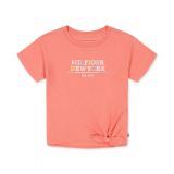 Toddler Girls Tie-Front Logo Graphic T-Shirt
