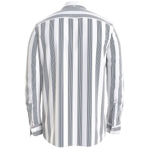 타미힐피거 Mens Stripe Corduroy Regular Fit Shirt