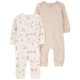 Baby Boys or Baby Girls Jumpsuits Pack of 2