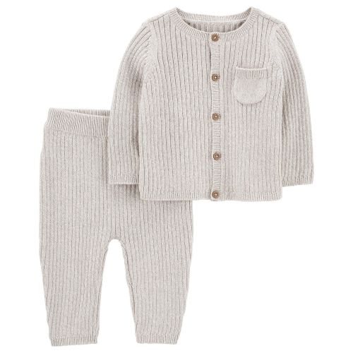 카터스 Baby Boys and Baby Girls Cardigan Sweater and Pants 2 Piece Set