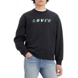 Mens Relaxed-Fit Fleece Logo Sweatshirt