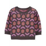 Baby Girls Floral Crewneck Sweater