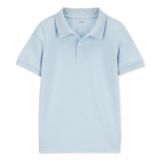 Little Boys Ribbed Collar Polo Shirt