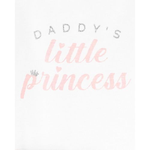 카터스 Baby Girls Daddys Princess Bodysuit and Tutu Pants 2 Piece Set