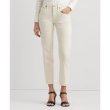 Womens Mid-Rise Tapered Jeans