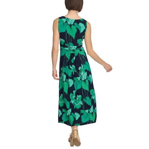타미힐피거 Womens Floral Empire-Waist Maxi Dress