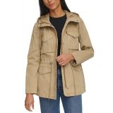 Womens Lightweight Washed Cotton Military Jacket