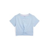 Toddler and Little Girls Twist-Front Cotton Jersey T-shirt