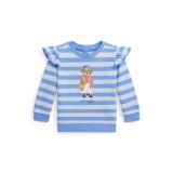 Baby Girls Polo Bear French Terry Long Sleeve Sweatshirt