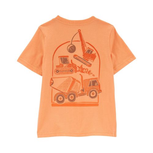 카터스 Toddler Boys Construction T-shirt and Denim Shorts 2 Piece Set