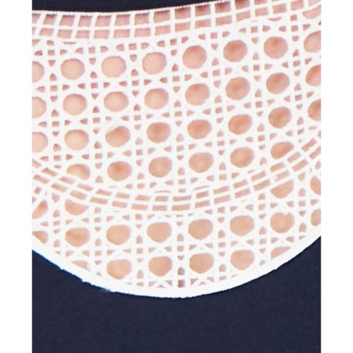 타미힐피거 Plus Size Lace-Bib Extended-Sleeve Top