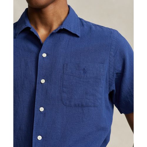 폴로 랄프로렌 Mens Classic-Fit Linen-Cotton Camp Shirt