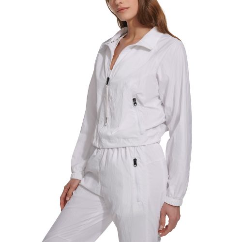 DKNY Sport Womens Zip-Front Long-Sleeve Jacket