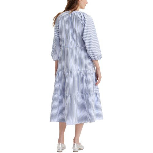 리바이스 Womens Cecile Tiered 3/4-Sleeve Midi Dress