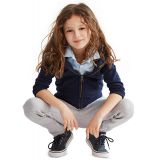 Toddler and Little Girls French Terry Full-Zip Hoodie