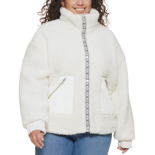 리바이스 Trendy Plus Size Fleece Teddy Jacket