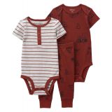 Baby Boys Bodysuits and Pants 3 Piece Set