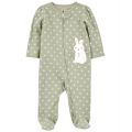 Baby Boy or Baby Girls Printed 2-Way Zip Up Cotton Sleep and Play