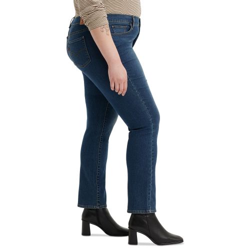 리바이스 Trendy Plus Size 314 Mid-Rise Shaping Straight-Leg Jeans