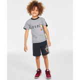 Little Boys Patch T-shirt and Shorts 2-Piece Set