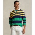 Mens Classic-Fit Striped Jersey Rugby Shirt