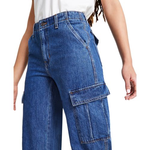 리바이스 Womens 94 Baggy High Rise Cargo Jeans
