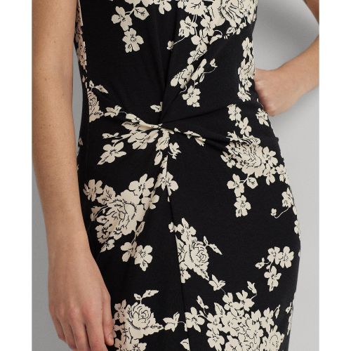 폴로 랄프로렌 Womens Floral Jersey Twist-Front Midi Dress