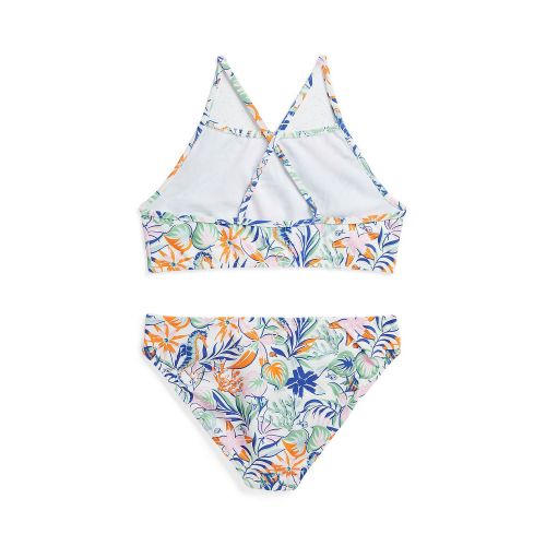 폴로 랄프로렌 Big Girls Tropical-Print Two-Piece Swimsuit