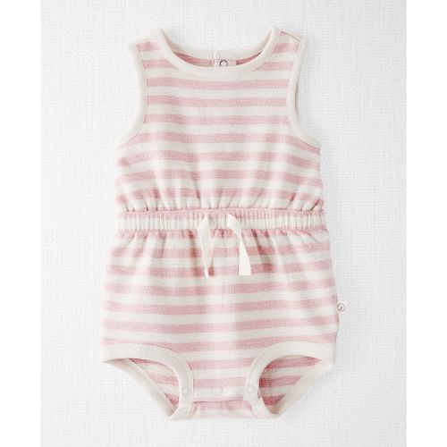 카터스 Baby Girls Striped Organic Cotton Bubble Bodysuit