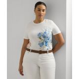 Plus Size Floral Short-Sleeve Tee