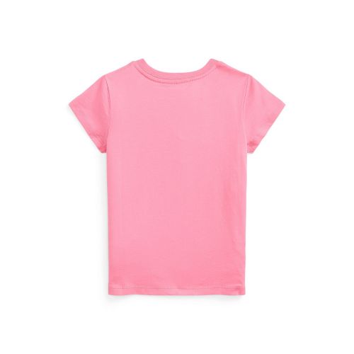 폴로 랄프로렌 Toddler and Little Girls Mixed-Logo Cotton Jersey T-shirt