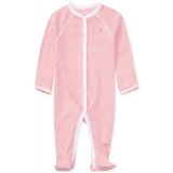 Baby Girls Striped Cotton Coverall