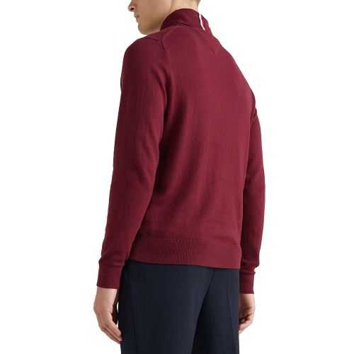 타미힐피거 Mens Regular-Fit Pima Cotton Cashmere Blend Solid Turtleneck Sweater