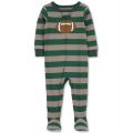 Toddler Boys 1-Piece Football 100% Snug-Fit Cotton Footed Pajama