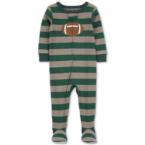 카터스 Toddler Boys 1-Piece Football 100% Snug-Fit Cotton Footed Pajama
