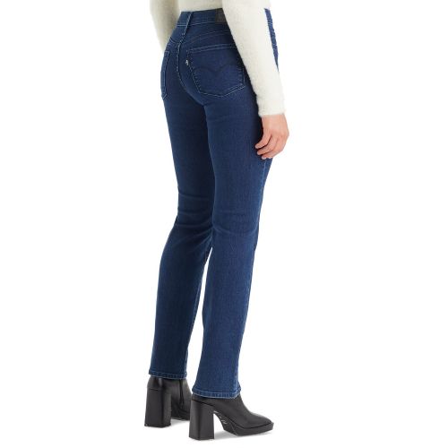 리바이스 Womens 314 Shaping Mid-Rise Seamed Straight Jeans