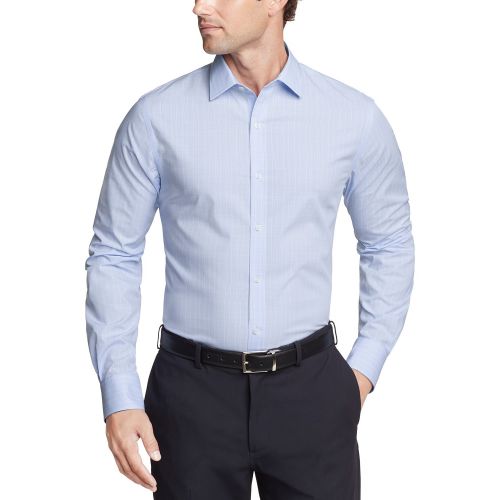 타미힐피거 Mens TH Flex Essentials Wrinkle-Resistant Stretch Dress Shirt