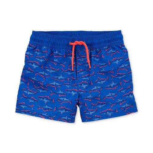 카터스 Toddler Boys Scuba Shark Rash Guard Top and Printed Swim Shorts 2 Piece Set