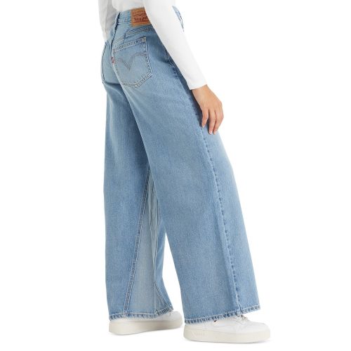리바이스 Womens 94 Baggy Spliced Cotton Wide-Leg Jeans