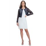 Womens Grid Cropped Jacket